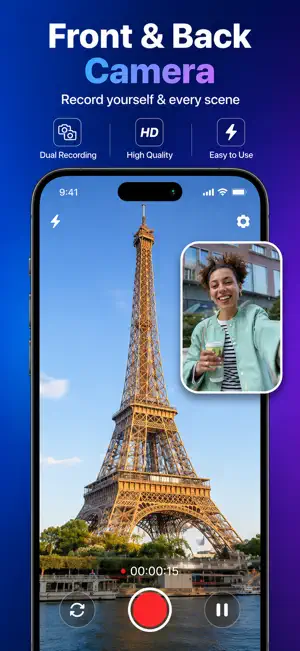 Dual Camera Recorder Pro screenshot 2