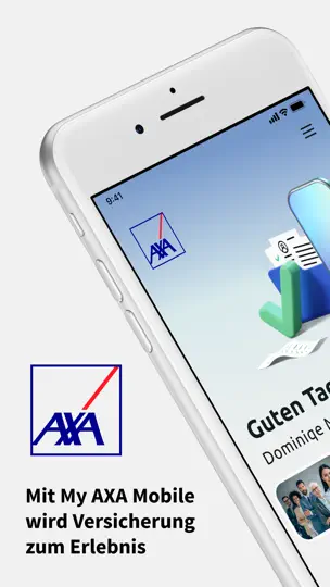 Screenshot von My AXA Mobile auf dem iPhone 1