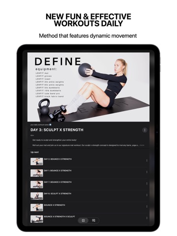 LEKFIT online studio iPad screenshot