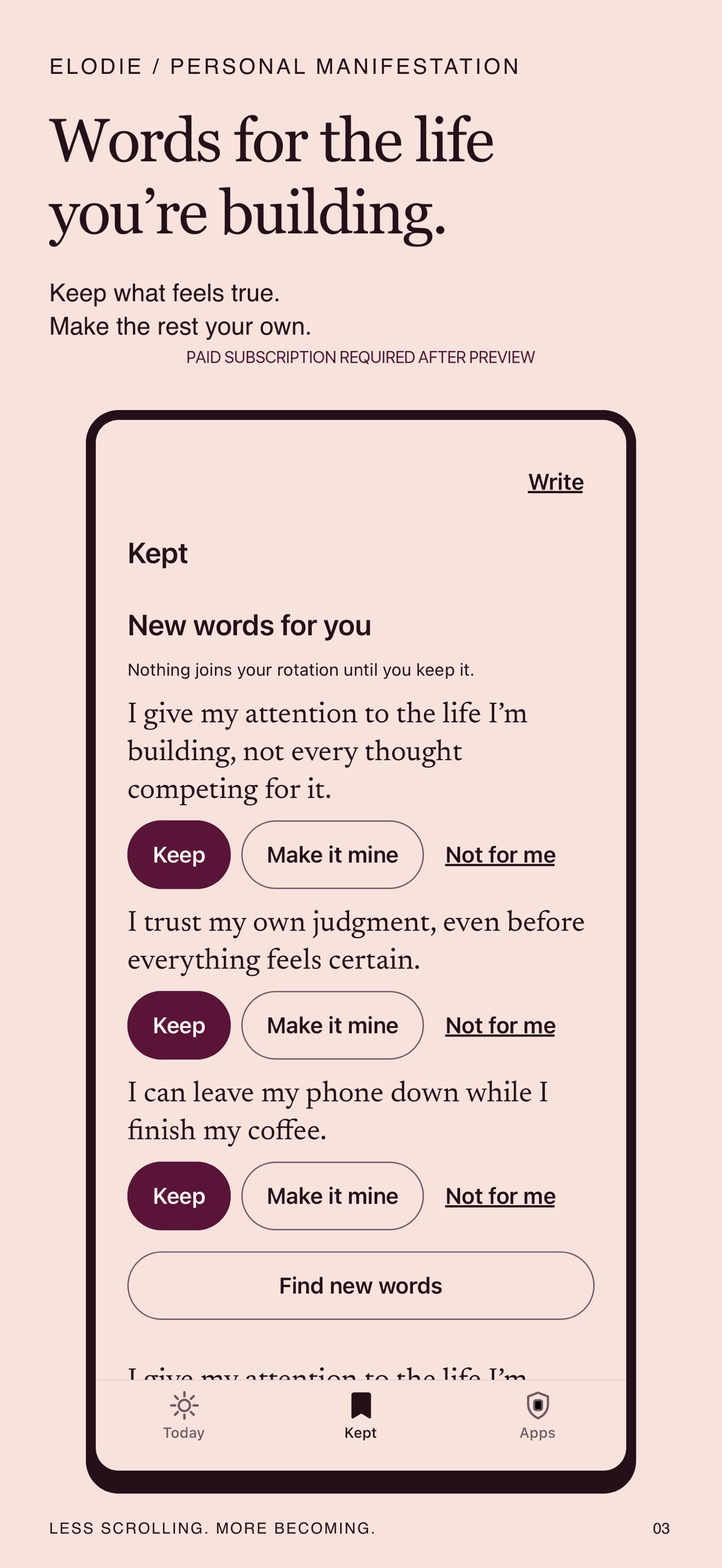 Screenshot 3 of Elodie: Manifest Your Future
