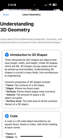 EGK ModernMath AR screenshot