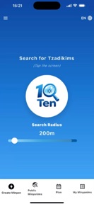 TEN (10): Local Minyan Finder screenshot