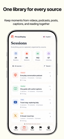 Phrase Replay: Capture & Learn Screenshot 9 of 10