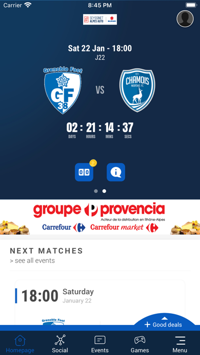 Grenoble Foot 38 Screenshot