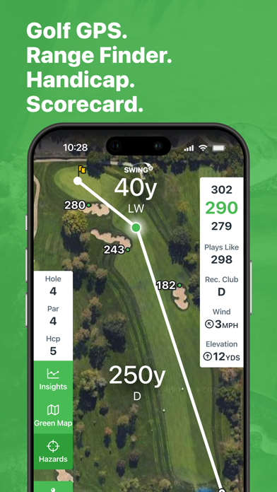 Screenshot #1 pour Golf GPS & Scorecard by SwingU