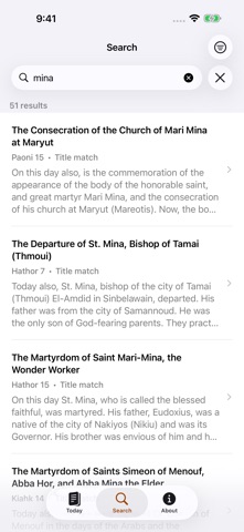 Coptic Synaxarium Screenshot 3 of 6