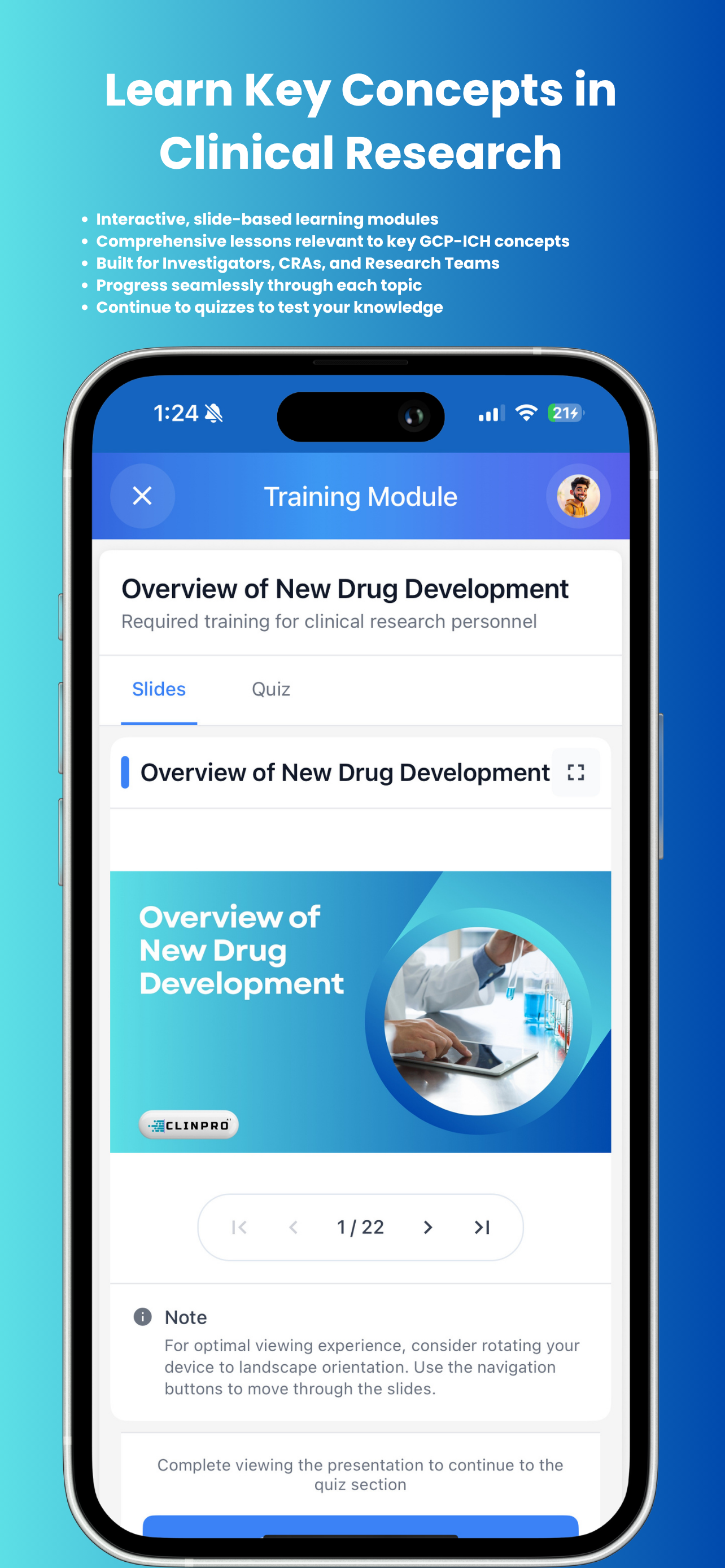ClinPro GCP Training screenshot 3