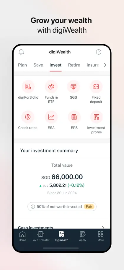 Screenshot 5 di 6 di DBS digibank