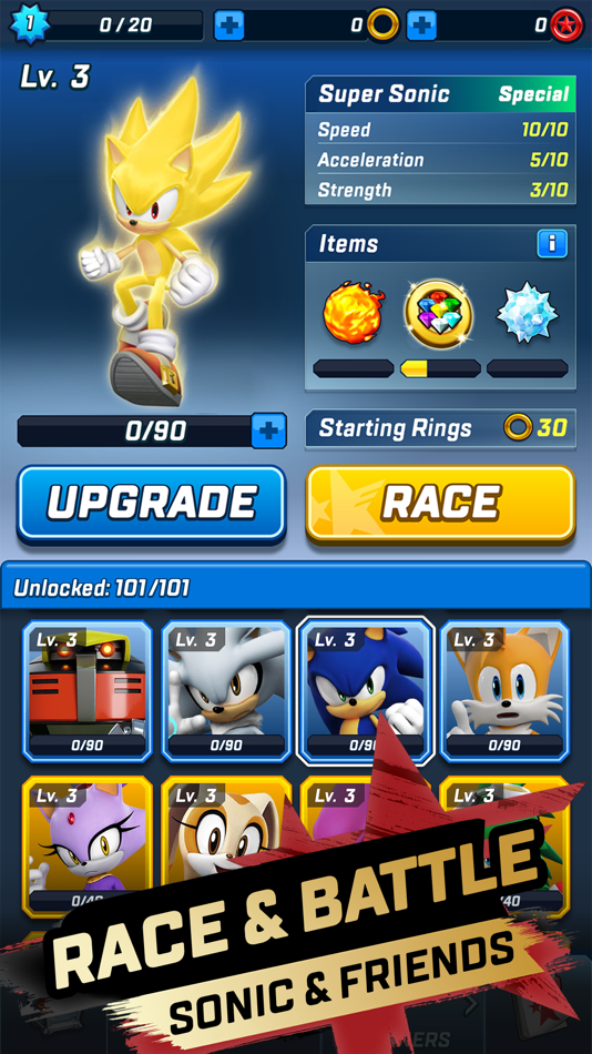 #2. Sonic Forces: Run Battle Game (iOS) От: SEGA