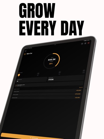 Finey - Financial Goal Tracker iPad screenshot