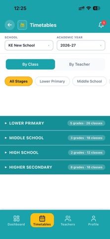 Nora Timetable screenshot