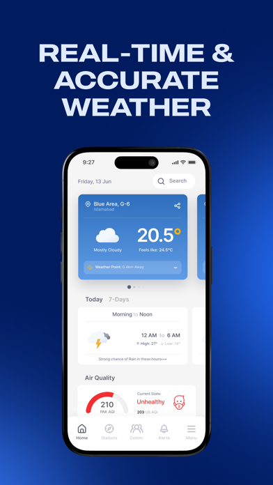 WeatherWalay iPhone screenshot 1 - Weather app