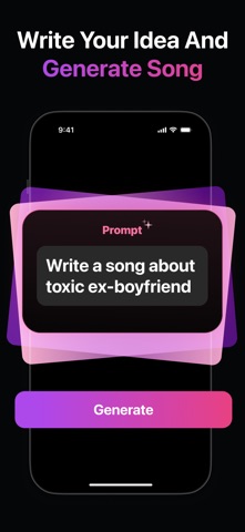 AI Song Music Generator app screenshot