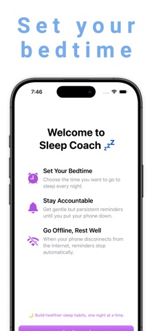Bedtime reminders Sleep Better screenshot