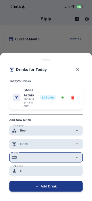 Siply - Drink Diary Screenshot 5 of 5