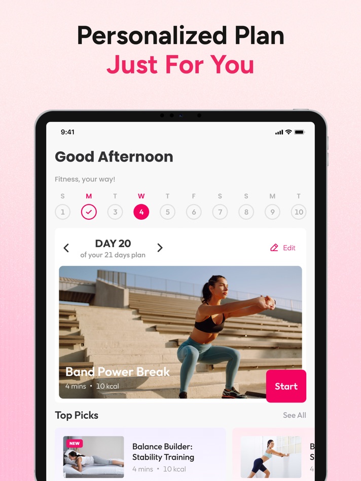 #5. Workout for Women: Home Fit (iOS) Von: Fast Builder Limited