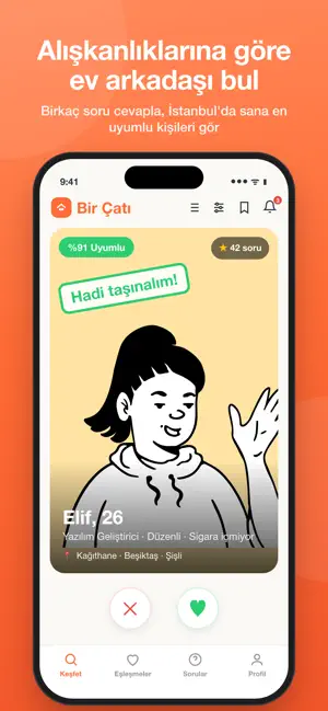 Bir Çatı: Ev Arkadaşı Bul screenshot 1