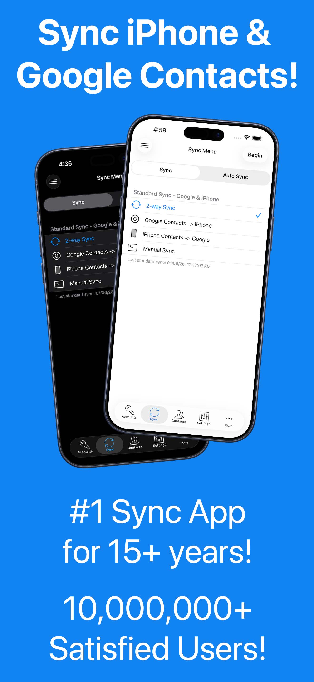 Contacts Sync: Google & More