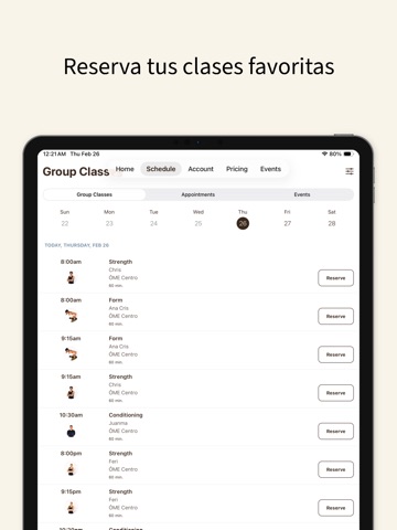 OME Centro iPad screenshot