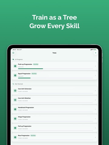 Arbaro — Workout & Progress iPad screenshot