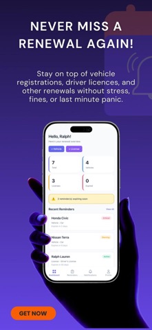 Renewal Reminder App Screenshot 1 of 6