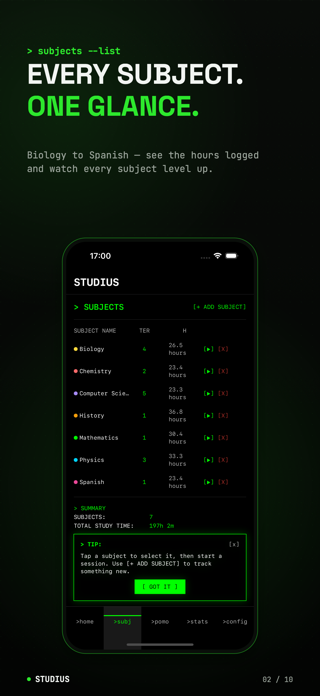 Studius: Study Timer Tracker Screenshot 2 of 10