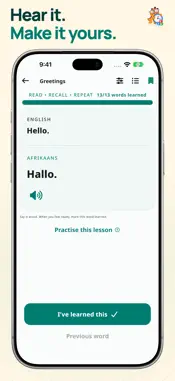 Learn Afrikaans For Beginners screenshot 2