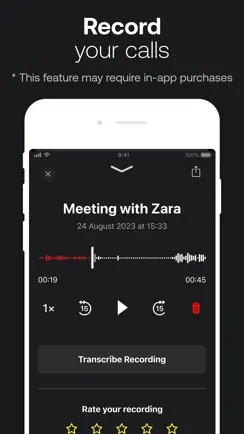 TapeACall: Call Recorder iPhone image 2