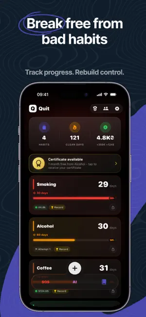 Quit: Habit Tracker screenshot 1