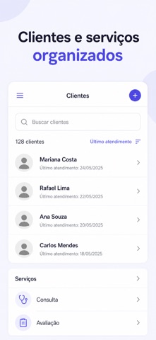 Agenda de Clientes Serviços screenshot