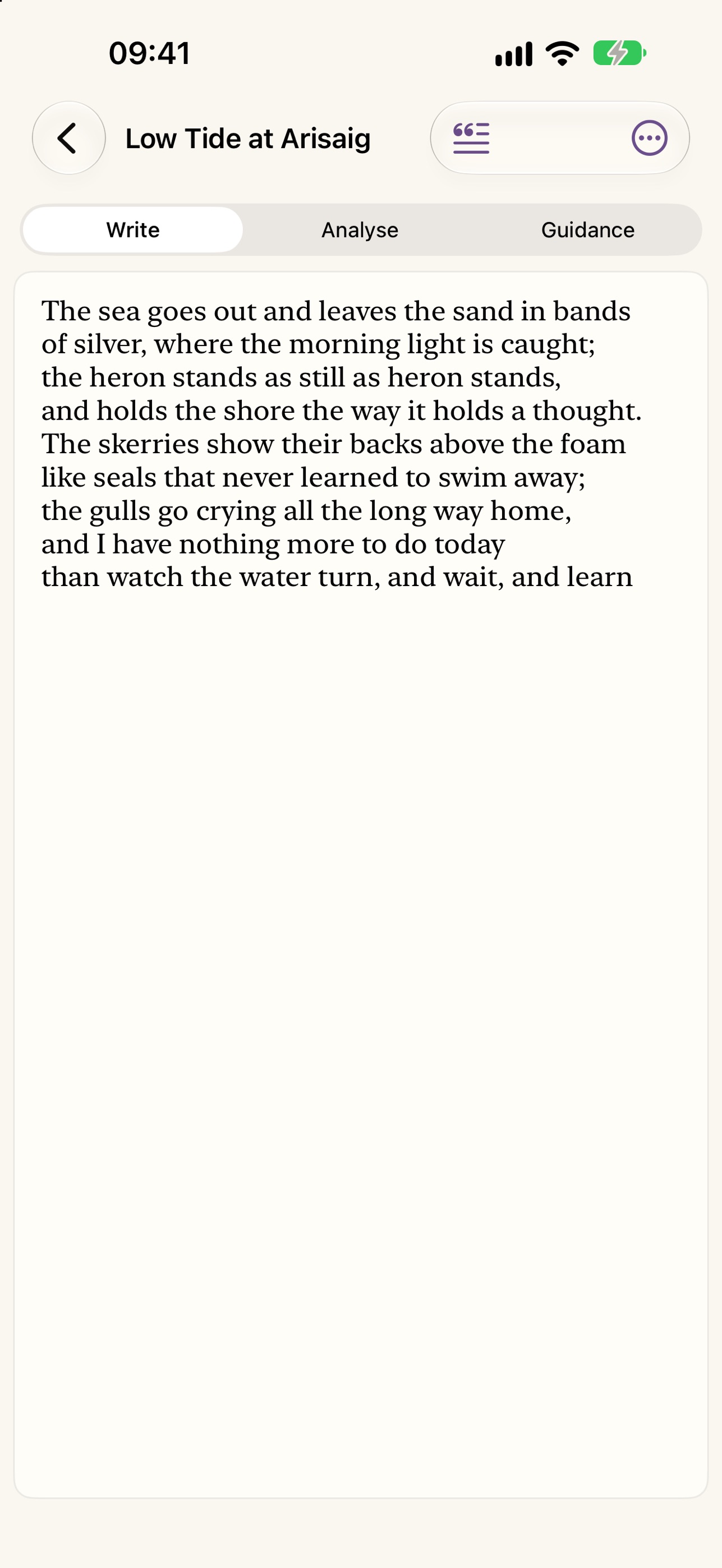Screenshot 1 of Bàrdachd: Poetry & Rhyme