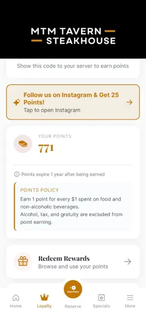 MTM Tavern Steakhouse screenshot 2