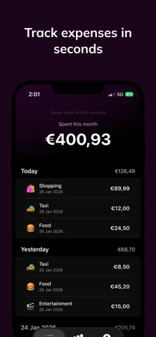 Expenses — Spending Tracker Screenshot 1 of 4