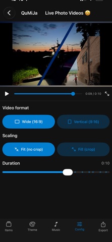 QuMiJa: Aftermovie maker iPhone screenshot