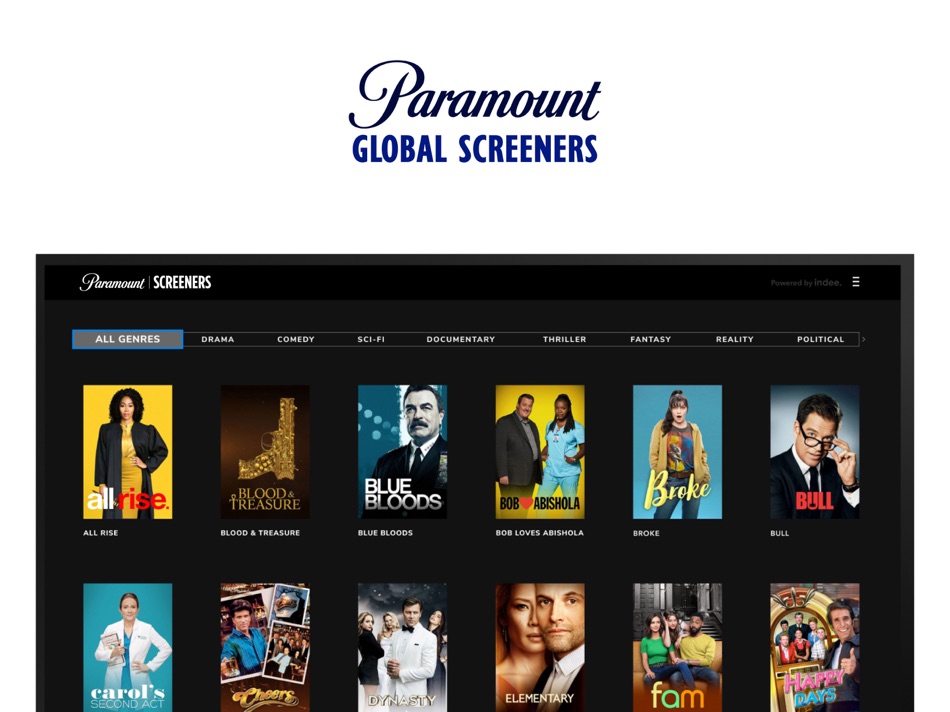 #1. Paramount Global SCREENERS (iOS) 由: Indee Technologies, Inc.