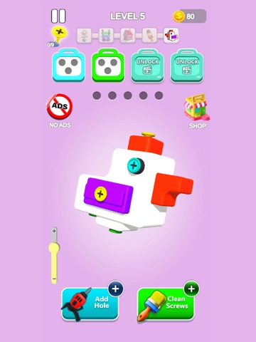 Bolt & Pin Puzzle 3D iPad screenshot
