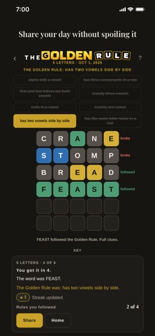 The Golden Rule by WordJax screenshot 2