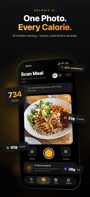 4Cal: AI Calorie Food Scanner screenshot 1