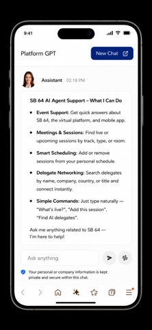 SB 64 Event Platform Screenshot 5 of 6