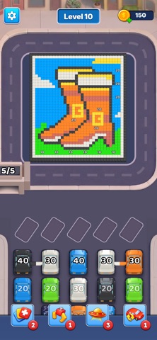 Traffic Pixel Art: Color Logic iPhone screenshot