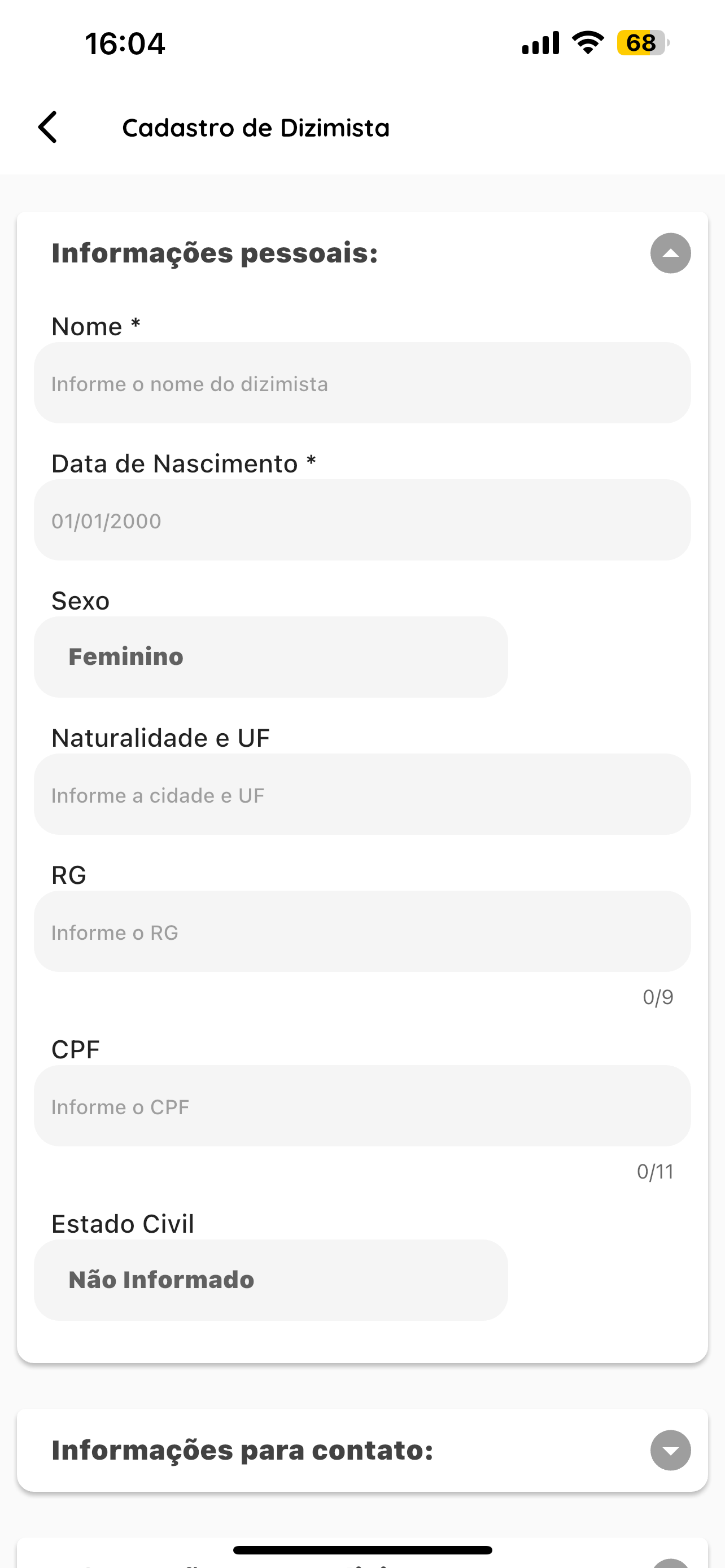 Ecclesia App Dízimo