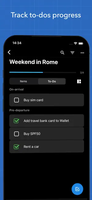 ezypack: Packing List & To-Do screenshot 3