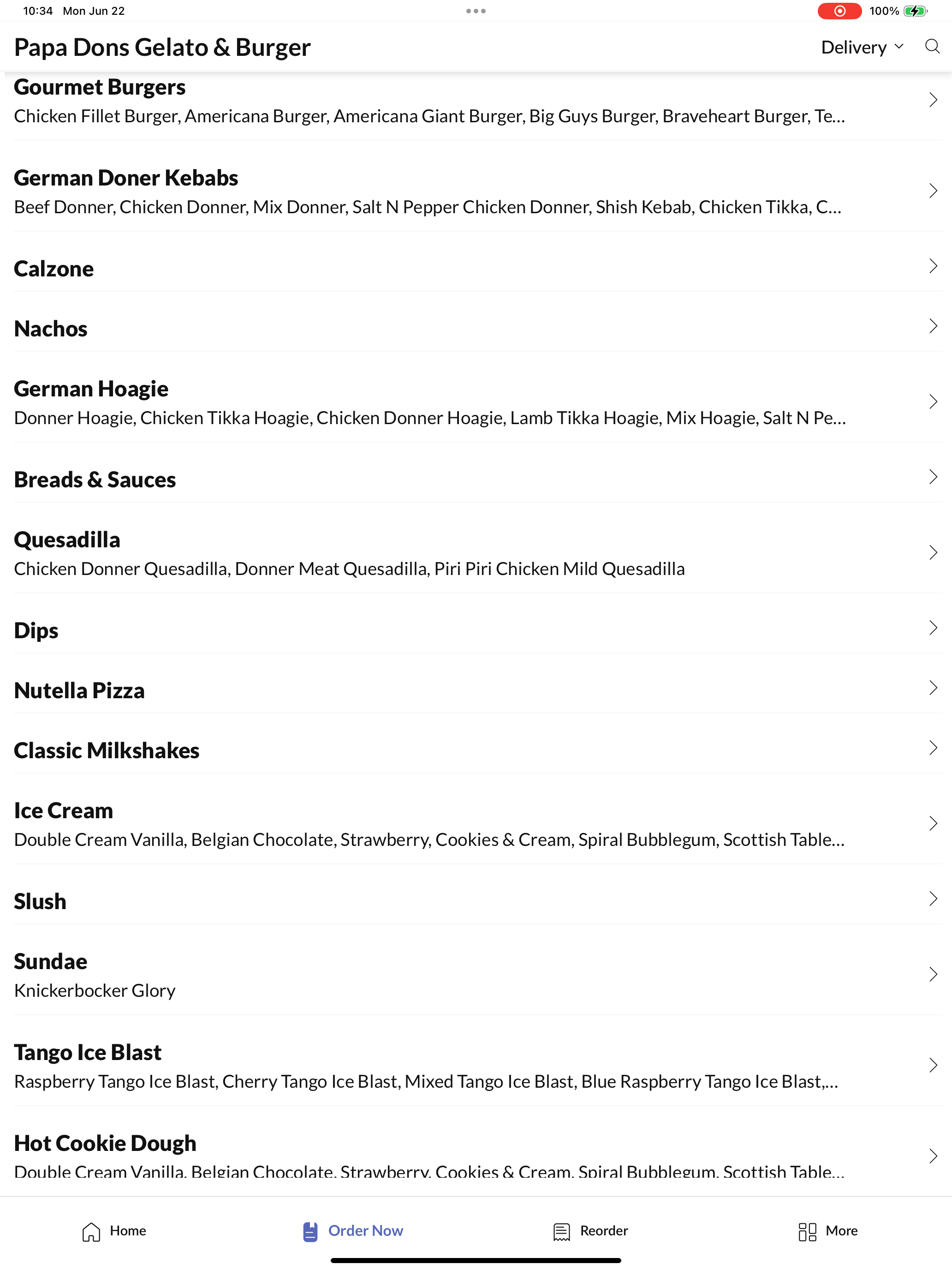 Papa Dons Gelato & Burger screenshot 7