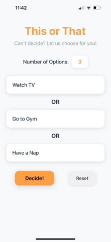 This or That - Decision Helper Screenshot 1 of 2