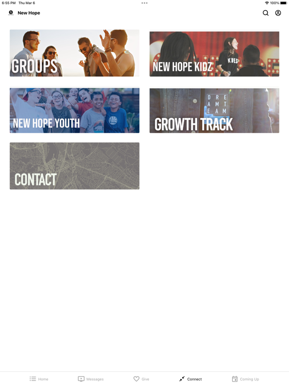 NewHopePeople iPad screenshot 4 - Lifestyle app