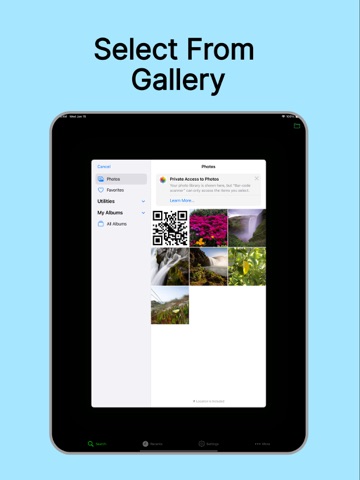 QR Reader-Unlimited scan iPad screenshot