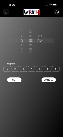 WKXM iPhone screenshot