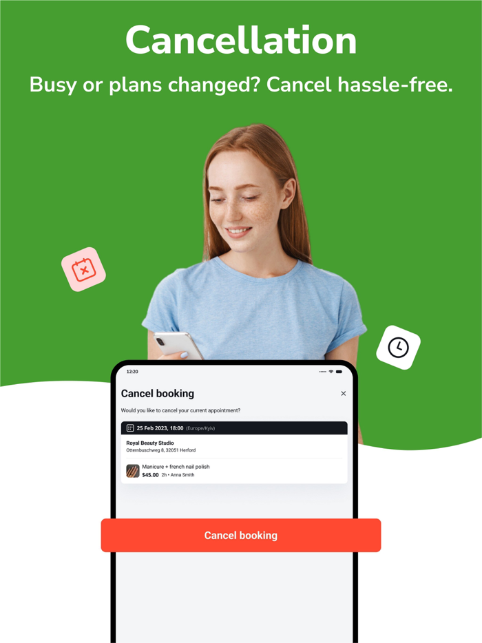 EasyWeek App book online
