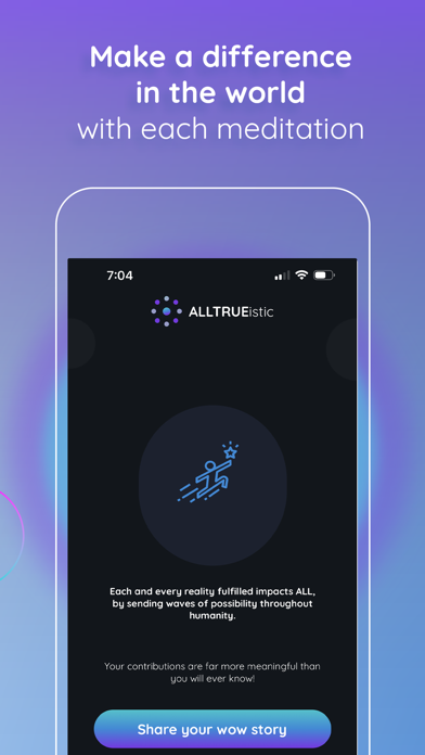 ALLTRUEistic Social Meditation Screenshot