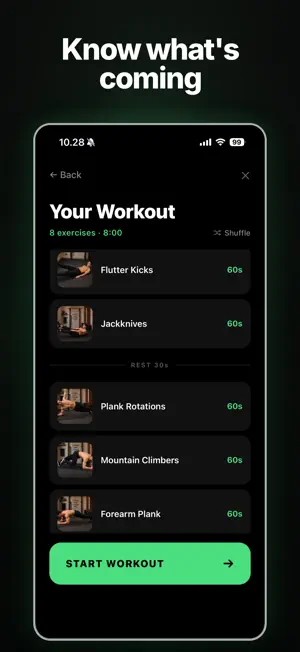 Daily Abs Workout: 8 Min Core screenshot 3